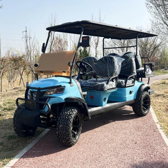 Carrinho de Golfe Elétrico 4 Lugares - Quadriciclo Panorâmico para Adultos
