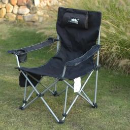 Cadeira de acampamento ao ar livre dobrável e portátil, cadeira relaxante, espreguiçadeira de praia, caminhada ergonômica da natureza, espreguiçadeira - Image 6
