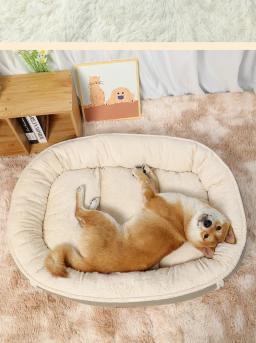 Imitação de camurça sofá-cama para cães, cão suprimentos, canil casa, fácil de limpar, respingo cachorro médio, prevenção de odores - Image 4