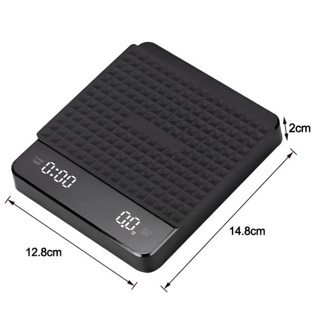 Balança de Café Eletrônica Digital com Temporizador LED USB