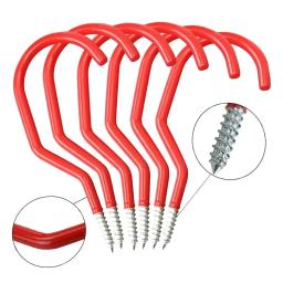 Ganchos de armazenamento de bicicleta, 6 pacotes, conjunto de cabides utilitários de parede para bicicleta resistente, montagem na parede, conjunto de ganchos de garagem de aço para montagem na parede - Image 1