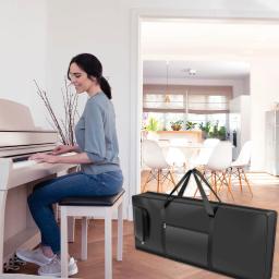 Impermeável Oxford Pano Piano Bag, bolsa espessada, 61 chaves, Mala do teclado, acessórios do instrumento eletrônico - Image 5