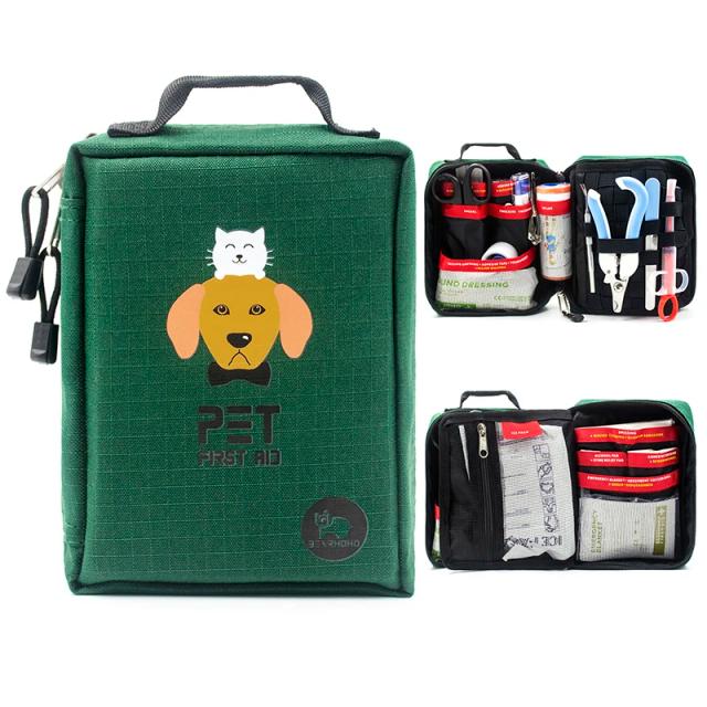 Kit de Primeiros Socorros para Pets: Completo com 160 Peças para Emergências, Trauma e Aventura em Molle