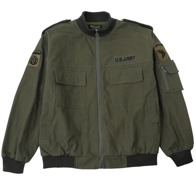 Jaqueta Retro do Soldado Americano 101 - Divisão Aerotransportada em Algodão Masculino