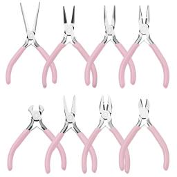 Anti-Slip Splicing e Fixação Alicates de Jóias, Punho Bonito Cor Rosa, Kit de Ferramentas e Equipamentos para Fazer Jóias DIY, Bordados - Image 2