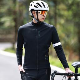 WOSAWE-Jaqueta térmica de ciclismo para homens e mulheres, roupas de bicicleta de manga comprida, casaco MTB à prova de vento quente com zíper YKK - Image 2