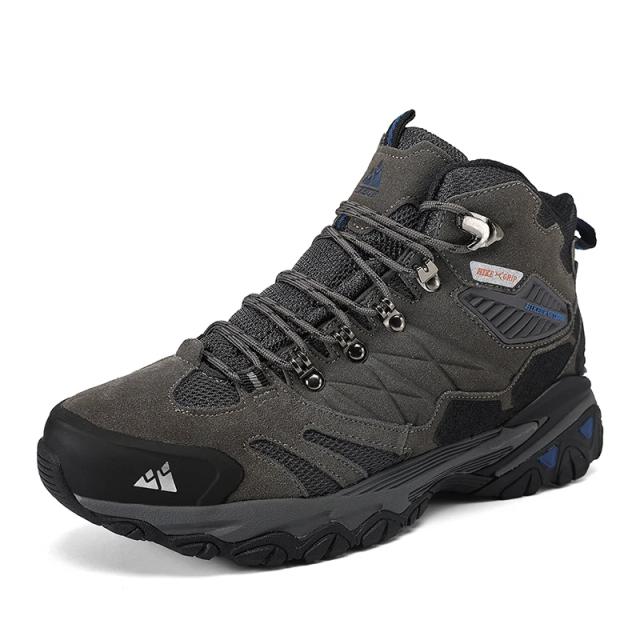 Botas Masculinas de Couro Antiderrapante para Caça e Caminhadas em Inverno com Conforto e Estilo