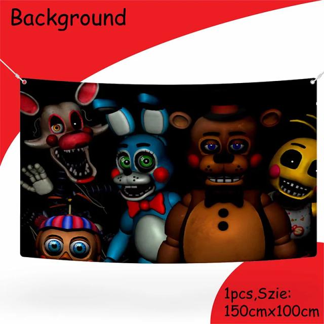 Decorações de Festa Fnaf Freddy: Talheres, Copos, Pratos, Guardanapos e Balões para Chá de Bebê Infantil