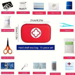 Kit médico de emergência multifuncional portátil, caça ao ar livre, caminhadas, camping, etc. Kit de primeiros socorros - Image 3