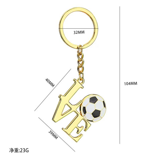 Chaveiro de Metal de Futebol: Presente Ideal para Fãs do Esporte e Favor de Festa para Meninos e Mulheres