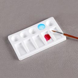 Retângulo pintura aquarela paleta, artista pintura paleta, bandeja de mistura para aquarela óleo guache tintas acrílicas, 10-Well, 2pcs - Image 4