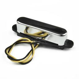 Metal + abs captador de guitarra tele estilo guitarra elétrica para telecaster guitarra pescoço/ponte captador prata/preto prático quente - Image 1