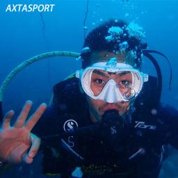 Máscaras de mergulho profissional definido para adultos, snorkeling óculos, saia de silicone, equipamento panorâmico piscina - Image 2