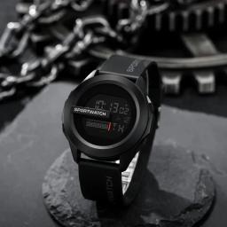 Homens esporte led relógios marca superior relógio digital multi-funcional de borracha homem fitnes atleta cronometragem relógio eletrônico - Image 1