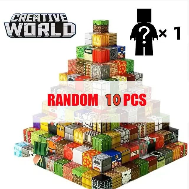 500 pçs diy blocos de construção magnéticos mini mundo magnético crianças diy modelo blocos de construção quebra-cabeça blocos para brinquedos das crianças - Image 1