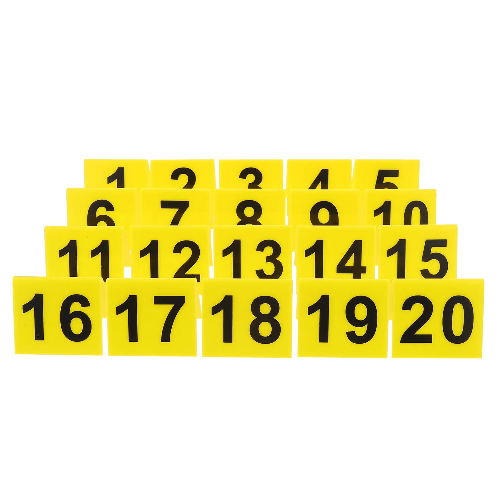 Marcadores de evidência para tendas, 1-20, marcadores de número de evidência, decorações do partido - Image 1