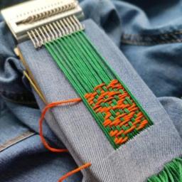 Máquina de tricô tear jeans de madeira darning diy ferramenta de tecelagem têxtil 7*2.95 polegada speedweve tipo diversão reparação faz costura roupas - Image 6