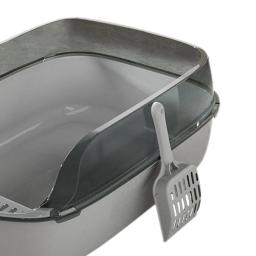 Caixa semi fechada de lixo de gato, Escudo Alto Spray, Suprimentos destacáveis, Bedpan fácil de limpar, Bandeja resistente plástica - Image 5
