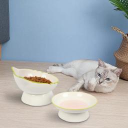 Elevada tigela de comida de gato, estável proteger pet's spine, durável pet alimentação prato, gatinho água tigela para cães e gatos - Image 4