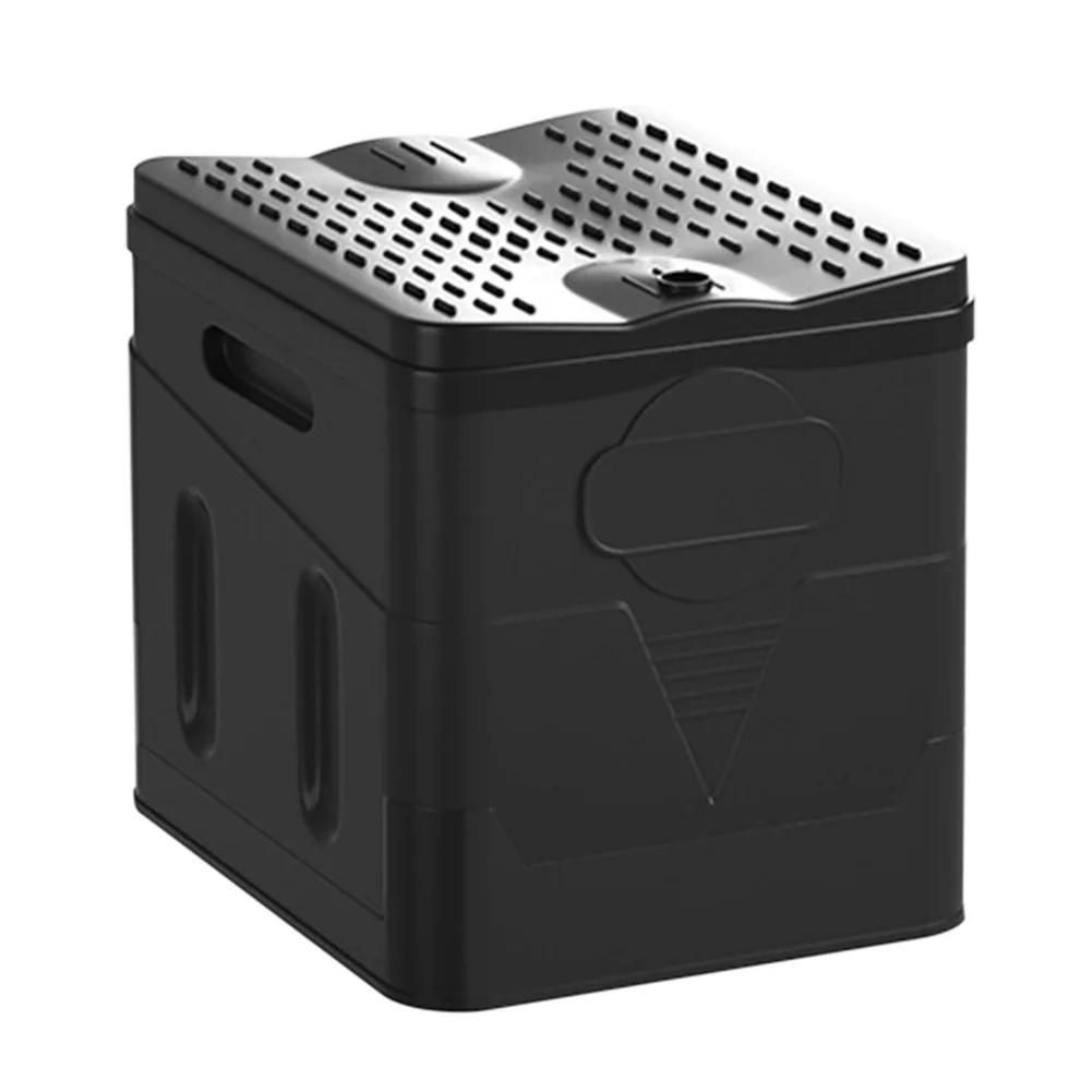 Vaso sanitário dobrável portátil com assento de cobertura, banheiro ao ar livre para acampar, viagens, emergência, adultos, crianças, carro - Image 1