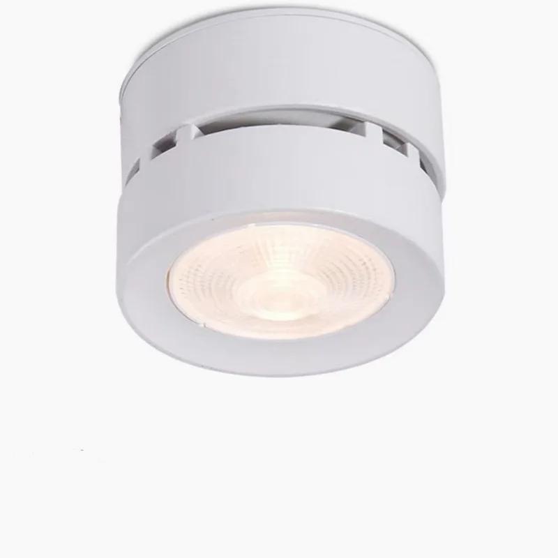 Luminária LED Fina Regulável 360° 15W para Corredor e Galeria