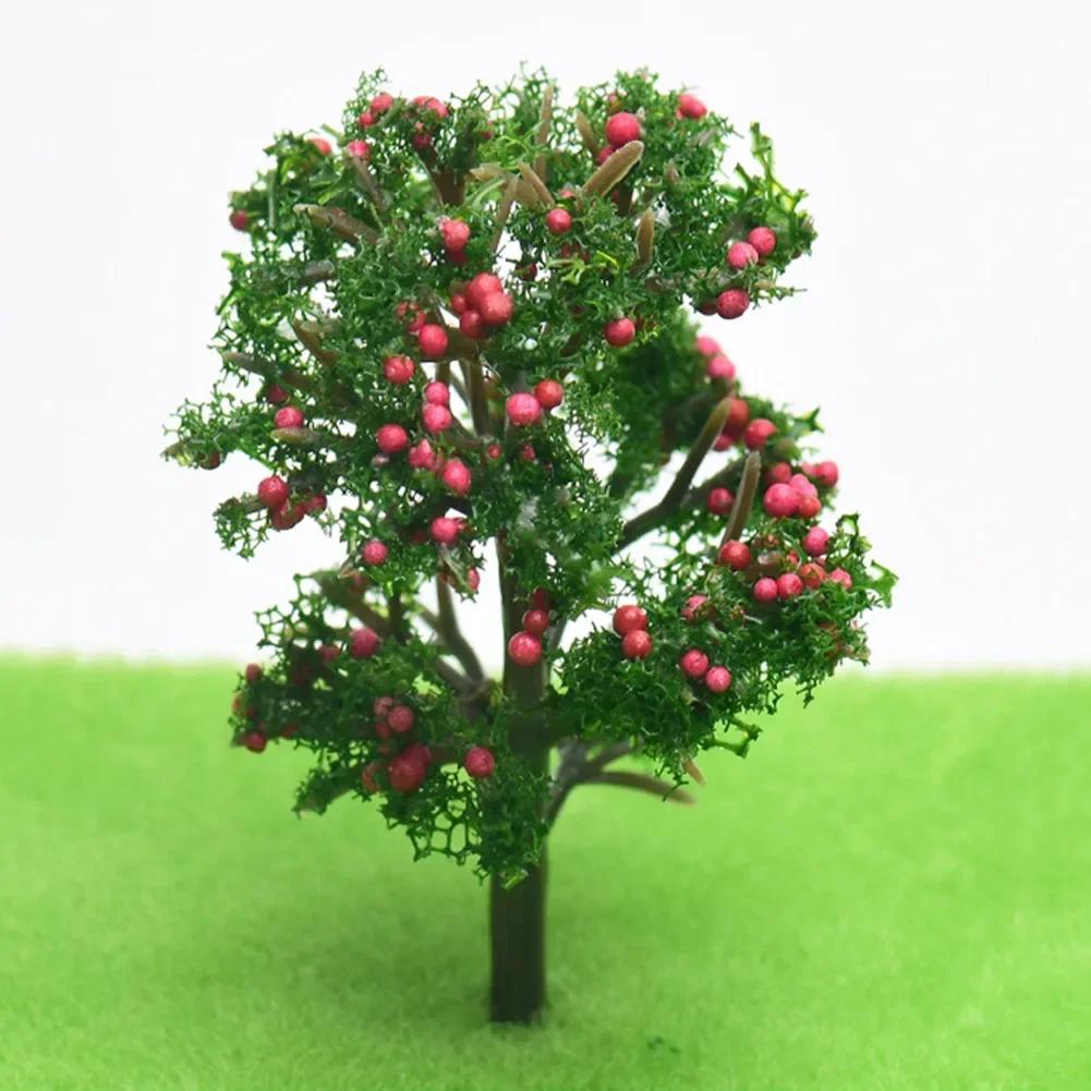 Árvore De Frutas De Plástico Para Construção De Modelo, Escala De Ho, Layout De Trem, Jardim, Mesa De Areia, Árvores Modelo, Cenário, Durável E Prático - Image 1