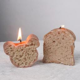 Molde De Vela Do Silicone Do Pão Dos Desenhos Animados, Fatias De DIY De Artesanato De Pão, Fazer Presentes, Gesso De Sabão, Chocolate, Biscoitos, Moldes De Cozimento, Decoração De Casa - Image 5