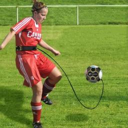 Treinador de Futebol Ajustável para Adultos e Crianças, Equipamento de Treino de Bola de Futebol, Prática Solo, Cinto Elástico, Assistência Desportiva - Image 4