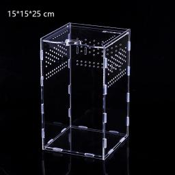 Terrário acrílico transparente para réptil, caixa de reprodução, nano gaiola, tarântula arbórea, dragão barbudo, reprodução - Image 5
