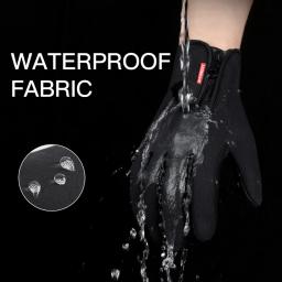 Inverno quente luvas de ciclismo bicicleta quente touchscreen luva dedo cheio à prova dwaterproof água ao ar livre esqui pesca motocicleta equitação - Image 3