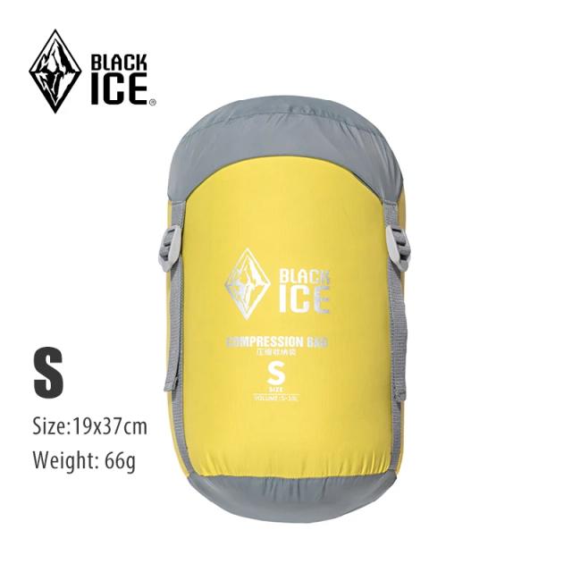Saco de Compressão Ultraleve para Dormir - Preto, Ideal para Mochila em Caminhadas e Acampamento, Disponível em S/M/L