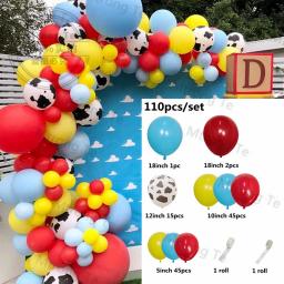 1 conjunto de balões de látex para animais de estimação, pata de cachorro, tema animal, decoração de festa de aniversário, guirlanda, kit de arco, globos de ar, brinquedos infláveis para crianças, fornecimento - Image 2