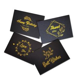 Personalizado Obrigado Cartão Para O Negócio Impressão Colorida Folha De Prata De Ouro Aniversário Convite De Casamento Dia Do Professor Forma Especial - Image 3