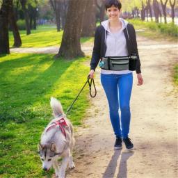 Saco portátil do deleite do cão, Bolsa de treinamento do cão com suporte de garrafa de água escondida, Poop Bag Dispenser - Image 4