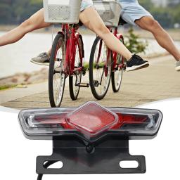 Turn Signal Rack traseiro para bicicleta elétrica, Ebike Taillight, luz da lâmpada, Acessórios Scooter, 12V, 36V-60V - Image 4