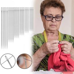 Kit De Agulha De Costura De Aço Inoxidável, Agulha Mágica, Bordado, Homem Velho, Agulhas De Crochê, DIY, Uso Doméstico, Conjunto De Malha - Image 2