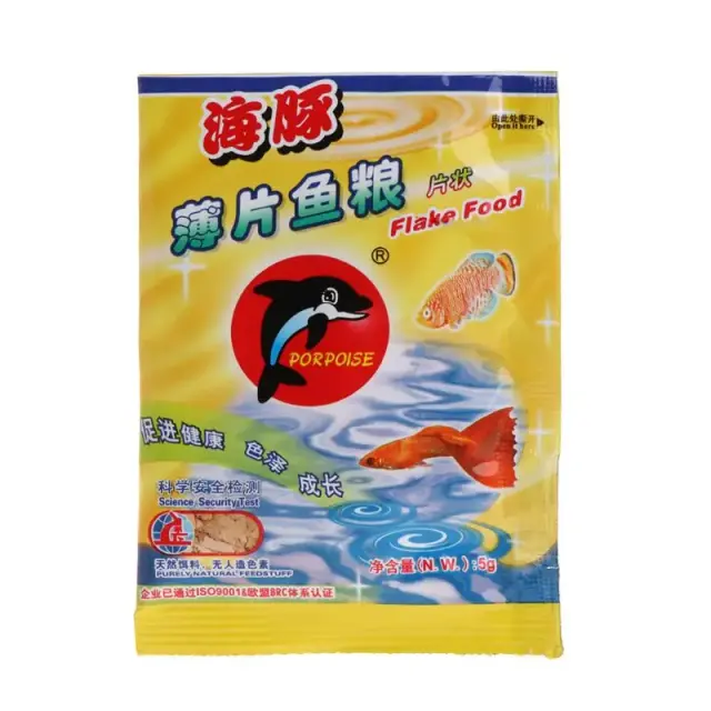 Flocos Nutritivos de Algas para Peixes Tropicais - 10g em 2 Sacos Coloridos para Aquários Samll