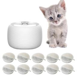 10 pacotes dispensador água para animais estimação, filtro esponja, fonte, filtro não tecido biológico - Image 5