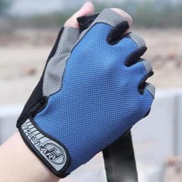 Luvas de malha respirável, luva de alta elasticidade, metade dos dedos, esportes ao ar livre, ciclismo, resistente ao desgaste, antiderrapante, estilo verão - Image 3