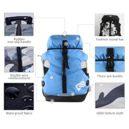 Moda ao ar livre sacos unisex profissional patins mochila esportes ao ar livre mochila durável multi-bolso sacos de esportes masculinos - Image 3