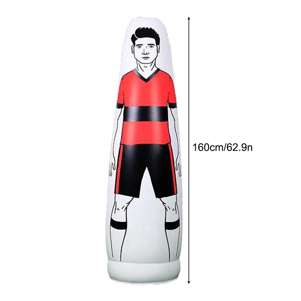 Keeper inflável do objetivo do treinamento do futebol do manequim do futebol, pontapé do PVC, barreira para crianças e adulto, 160cm - Image 1