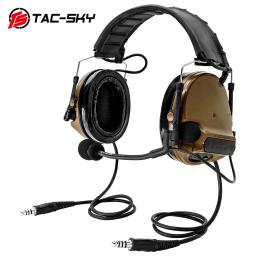 TAC-SKY comtac iii fone de ouvido tático de comunicação dupla nova faixa destacável caça walkie-talkie tiro fone de ouvido comtac iii - Image 1