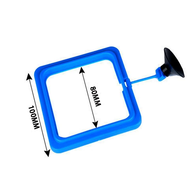 Alimentador de peixes de aquário acrílico anel de alimentação transparente com ventosa forte alimentador de tanque de peixes suprimentos de aquário m l - Image 1