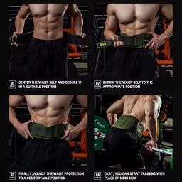 Cinto de suporte de costas fitness para homens, equipamentos esportivos profissionais, cintura de treinamento, agachamento, tração dura, elevação do poder, peso - Image 4