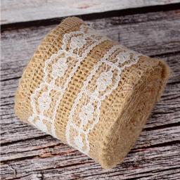 Rolo natural da fita da juta serapilheira, laço rústico do vintage, decoração do casamento, material da festa do Feliz Natal, embalagem do presente DIY, 2m, 5m - Image 5