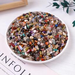 Pedra Colorida De Cristal Natural, Decoração Do Tanque De Peixes De Aquário, Ornamento Do Jardim Ao Ar Livre, Utensílios Domésticos, Saco Do Presente, 100g por Saco - Image 3
