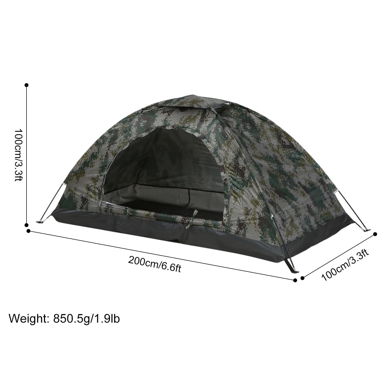 Barraca de acampamento ultraleve, camada única, portátil, revestimento anti-uv, para caminhadas, ao ar livre, praia, pesca, suprimentos de viagem, uf 30 + - Image 1