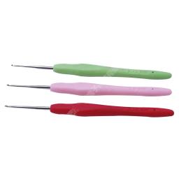 Agulhas de tricô com borracha Handle, Crochet Ganchos, Fio Crochet Agulha, Tecelagem, Ganchos Set, DIY Craft Tools, 0.5-2.75mm, 10Pcs - Image 3
