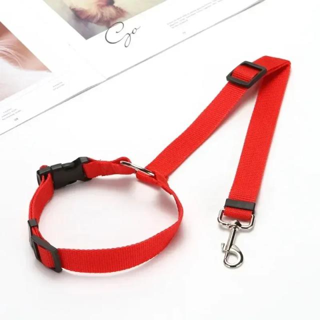 Cinto de Segurança Ajustável para Animais de Estimação: Arnês Universal e Prático para Gatos e Cães