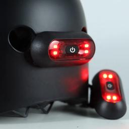 Impermeável LED Tail Light para capacete de bicicleta, sinal de segurança, lâmpada traseira, lanterna traseira, luz de advertência da motocicleta - Image 5